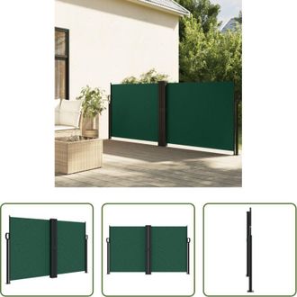 vidaXL Tenda da sole retrattile - Tenda da Sole Laterale Retrattile Verde Scuro 140x1000 cm