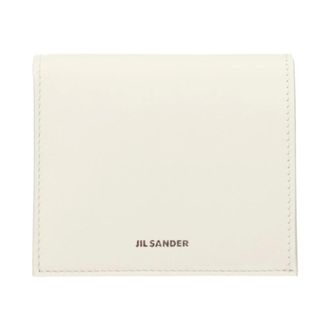 Jil Sander Leren Portemonnee met Bifold - Dames - Accessoires - Wit - Maat: ONE Size Leer