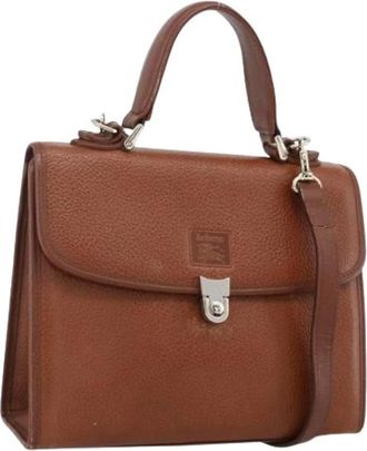 Burberry Pre-owned Handbags, female, Brown, Size: ONE SIZE Pre-owned Hand Bag