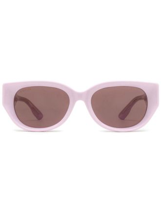 Gucci logo-print sunglasses - Pink