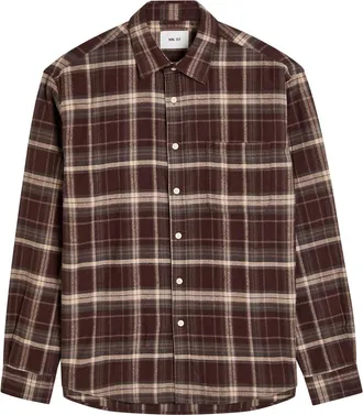 Nn.07 Deon Plaid Cotton Shirt - Multicoloured 1 - Xxl