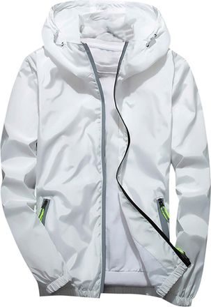 Generic Mens Waterproof Packable Jacket Lightweight Breathable Raincoat for Autumn Winter Travel Work Hoodies for Men Jumpers for Men UK