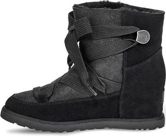 UGG (WMNS) UGG Classic Femme Lace Up Snow Boots Black 1104612-BLK