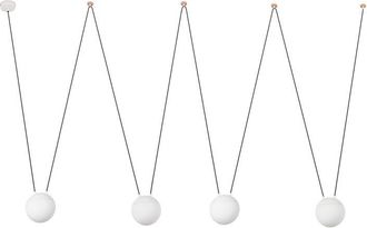 Faro Barcelona Faro Mine - L&aacute;mpara Colgante Blanca De 4 Luces, E27