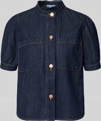 More & More More & More Regular Fit Jeansbluse mit Brusttaschen in Jeansblau, Gr&ouml;&szlig;e 34