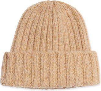 Fortela Shetland Wool Beanie in Beige at Nordstrom