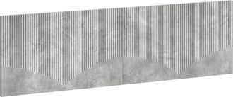 vidaXL Cabecero Montada En La Pared Hoorn Gris Hormig&oacute;n Vidaxl