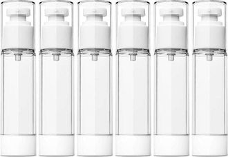 OEM Dispensador De Bomba Sin Aire - Dispensador De Crema Para Productos Cosm&eacute;ticos - 6 Unidades - 50 Ml - Vac&iacute;o