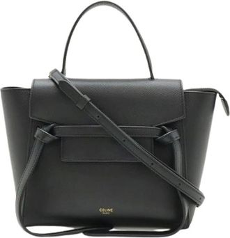 Celine Pre-owned Belt Bags, female, Black, Size: ONE SIZE Pre-owned Leather Belt Bag