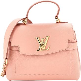 Louis Vuitton Pink Leather Lockme Ever Mini (Authentic Pre-Loved)