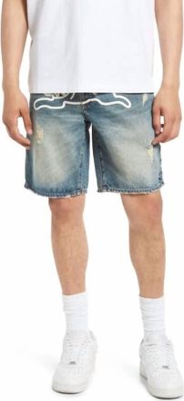 Icecream Cream Denim Shorts In Custard