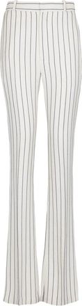 Balmain Pinstripe Flared-leg Trousers