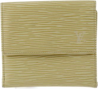 Louis Vuitton Epi Cream Yellow Epi Leather Wallet (Tri-Fold) (Pre-Owned)