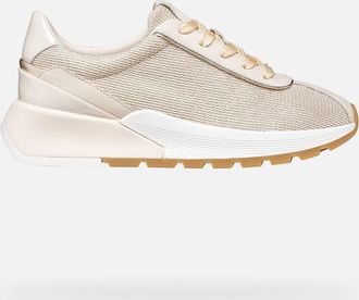 Geox Scarpe Metropoli Donna Bianco Latte/grigio Chiaro