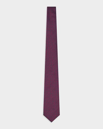 Giorgio Armani Men & apos;s Micro-Jacquard Silk Tie