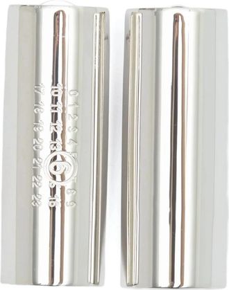 Maison Margiela Gepolijste Palladio Oorbellen - Dames - Oorbellen - Grijs - ONE Size - Accessoires