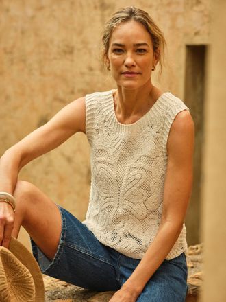 Fat Face FatFace Natural Palm Pattern 2-in-1 Tank