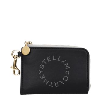 Stella McCartney Stella Mc Cartney Damens Geldb&ouml;rse aus &Ouml;ko-Leder in Schwarz