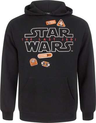 Star Wars Heren The Last Jedi Badges Hoodie (Zwart)