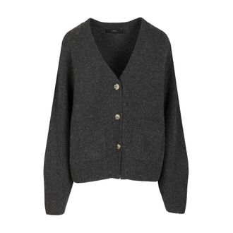 arch4 Janelle V-neck Cardigan - female - Arch4 - Cashmere Knitwear - Gray - S - Knitwear