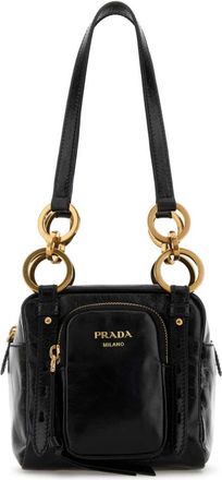 Prada Black Mini Prada Dangle Shoulder Bag