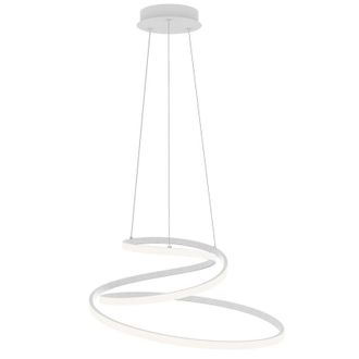 Luce-Ambiente-Design Colgante Led Coaster en Aluminio Blanco Con Interruptor Cct