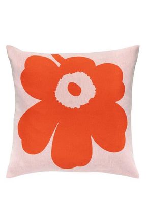 Marimekko Unikko Cushion Cover in Pink at Nordstrom, Size One Size Oz