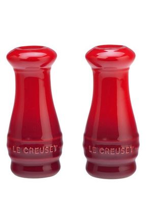 LE CREUSET Salt & Pepper Shaker Set in Cerise at Nordstrom