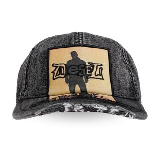 Diesel Caps, male, Gray, Size: S C-Man baseball cap