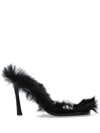 The Attico 95mm Mia mules - women - PVC - 38 - Neutrals
