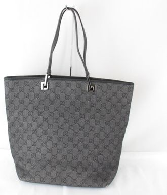 Gucci Black Gg Canvas Tote Bag (Pre-Owned)