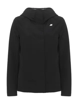 K-Way Black Madalina Hooded Jersey Jacket