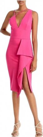 Lavish Alice Womens Ruffle Dress In Pink