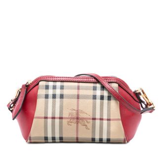 Burberry Pre-owned Burberry Mini Haymarket Check Coated Canvas Blaze Crossbody ITCF&10SCA