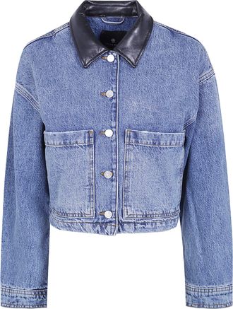 Anine Bing Jacket Washed Blue Yuma