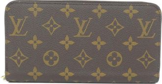 Louis Vuitton Marron Rose Ballerine Coated Canvas Long Wallet (Bi-Fold) (Pre-Owned)