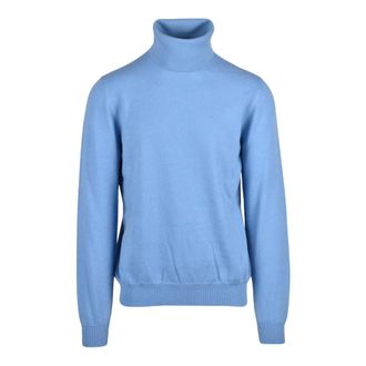 Alpha Studio Truien & Vesten, Heren, Blauw, XL, Kasjmier, Dolcevita Turtleneck