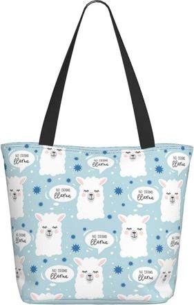AOOEDM Animal-Alpaca Pattern Ladies Shopping Bag 13x11x7in.The Perfect ValentineS Day Gift.It Is The Best ValentineS Day Gift For Mom, Daughter, Wife,Etc