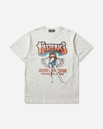 Hysteric Glamour Men s Bad Ass Mama Tour T-Shirt White