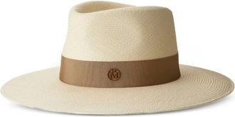 Maison Michel panama straw hat - Neutrals