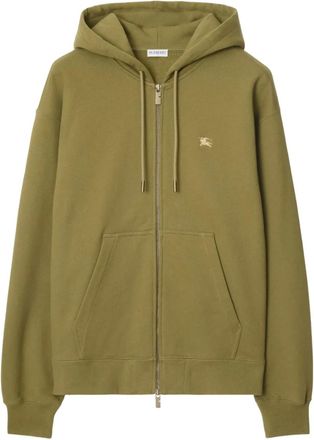 Burberry Felpa Cross Stitch EKD in cotone con cappuccio - Verde