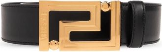 Versace Leren riem - Heren - Riemen - Zwart - 90 CM - Leer - Accessoires