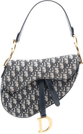 Dior Pre-owned Dior Oblique Canvas Saddle Bag Ladies 01-BO-0230