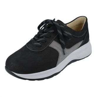 Finn Comfort Mens Buggy Patagonia Wide Walking Shoes In Schwarz/street
