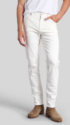 Ermenegildo Zegna Jeans In White Denim