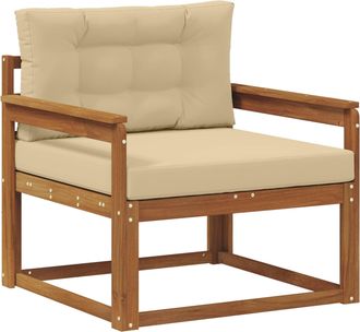 vidaXL Sof&aacute; Intermedio De Exterior Madera De Acacia S&oacute;lida Vidaxl