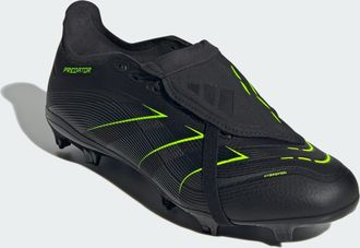 adidas adidas Performance Unisex Predator League Fold-Over Tongue Firm/Multi-Ground Boots - Black - Size UK 10.5