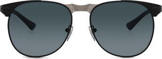 Persol Zonnebril met geometrisch montuur - Zwart