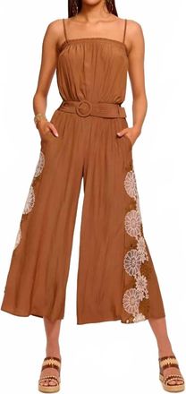 Ramy Brook Lorelei Embellished Jumpsuit In Coffee