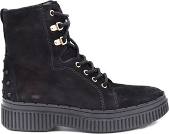 Tod's lace-up combat boots - Black